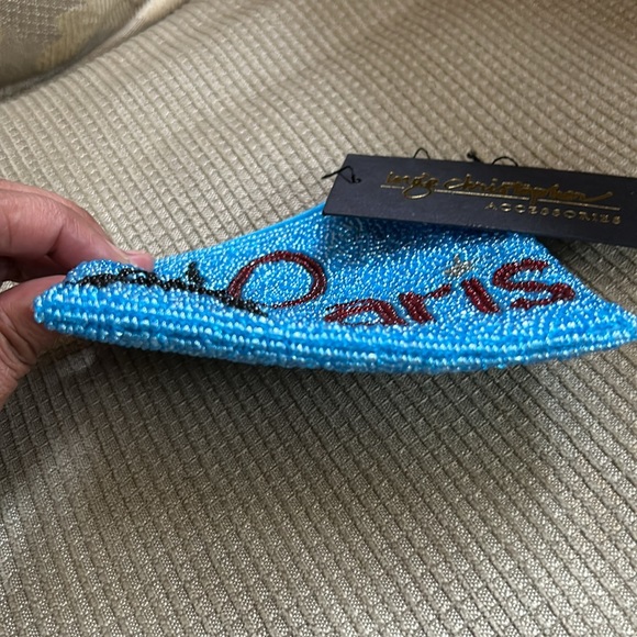 Inge Christopher Designer Beaded Zipped Wallet Paris design NEW - Picture 7 of 9